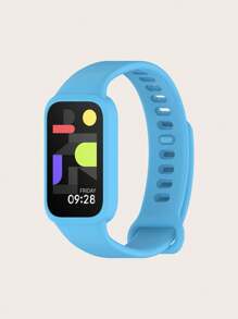 1pc Plain Color One-Piece Fully Framed Screw Silicone Watch Strap Compatible With Xiaomi Smart Band 9 Active - Mi Smart Band 9 Active - View 23