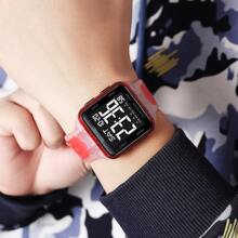 SKMEI 2440 数字男士双时区手表休闲简约多功能腕表 50 米防水 LED 手表 - 均碼 - 查看 12