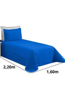 Pratic Single Bedspread 02 Pieces Single Sided - 紫色 - 查看 3