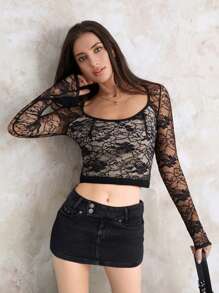 Women's Denim Mini Skirt Solid Zipper Button Design Low Rise Short Jean Skirt For Summer Holiday - màu đen - Xem 6