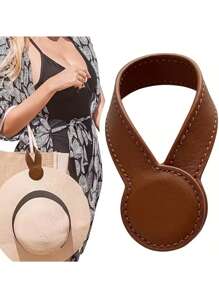 1pc Portable Strong Magnetic Clip, Solid Color Minimalist Fashion Bag Charm/Accessory, Suitable For Storing Hats, Scarves, Masks, Glasses Outdoors And On Vacation