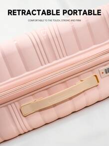 Set di valigie 4 pezzi con ruote, set di valigie rigide con ruote piroettanti e serratura TSA, beauty case, borsa da viaggio, essenziali per la scuola, la crociera, il campus, il college, le vacanze estive e i viaggi.