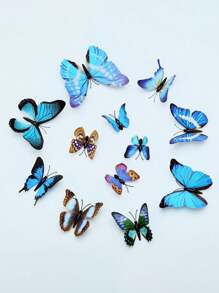 12pcs Exquisite Artificial Butterflies, Lifelike And Dreamy Decor, Perfect For Walls, Floral Arrangements, Weddings, Parties, Home Decor, And Photography Props. Brighten Your Creative Space. Ideal Gift For Mother's Day, Weddings, And Birthdays Room Decor Wall Decor Bathroom Decor Wall Art Kitchen Home Decor Living Room Wall Paper Wall Stickers House Decor Bedroom Decor Room Decoration Stuff Living Room Decor Personalised Stickers