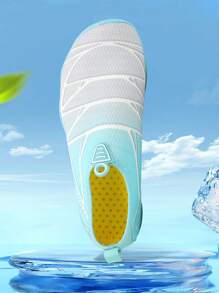 Plus Size Women's Summer Amphibious Outdoor Running, Fitness, Yoga, Beach Swimming, Drift, Water Sports, Hiking Gradient Color Couples Shoes - Blue - View 2