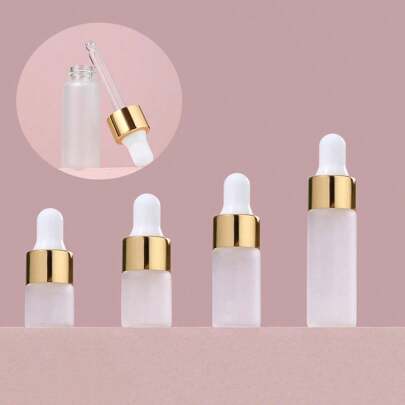 somebo 10pcs 1ml 2ml 3ml 5ml Frosted Glass Essential Oil Dropper Bottle With Pipette – Travel-Sized Leak-Proof Sample Container For Aromatherapy, Skincare, Serum, Cosmetics
