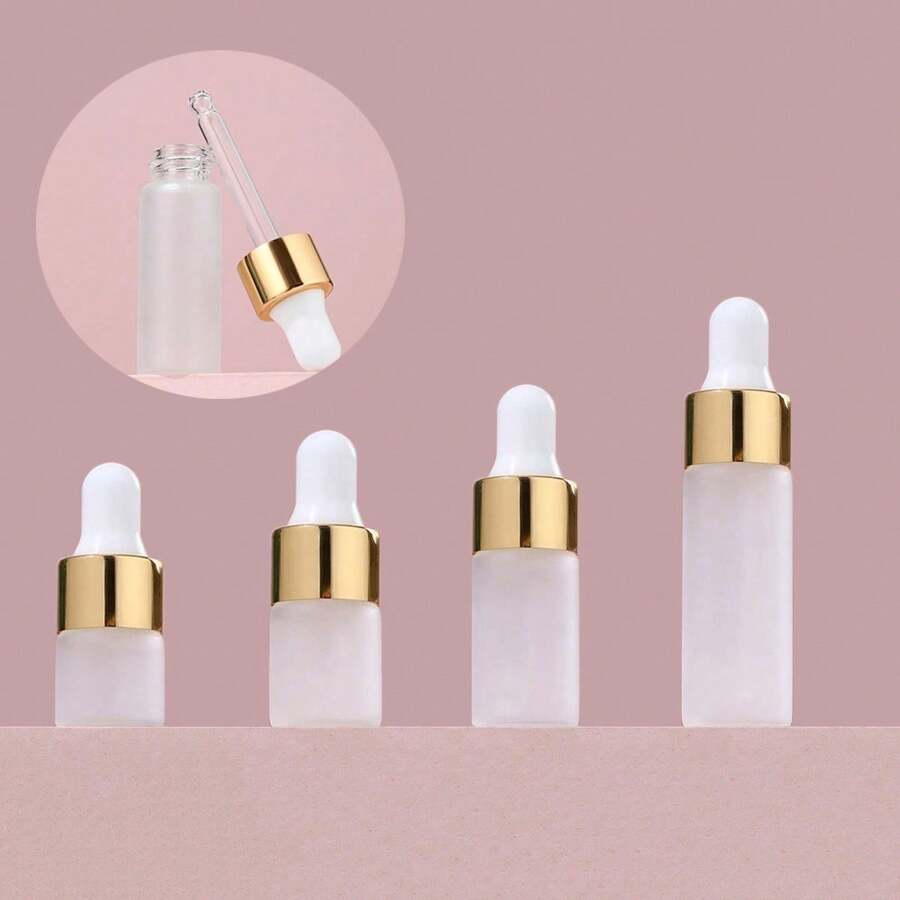 somebo 10 件 1ml 2ml 3ml 5ml 磨砂玻璃精油滴管瓶带移液器 - 旅行装防漏样品容器，适用于芳香疗法、护肤品、精华液、化妆品
