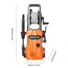 SPZTJK Electric High Pressure Washer - 1600W Portable Washer, 4.7 LPM Flow Rate, 33FT Long Hose, 18FT Power Cord, Foam Cannon, And Durable Construction, Cleans Patios/Cars/Fences/Windows - US A Type Plug(110-127V) - View 12