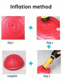 Half Yoga Ball, Balance Training Ball With Anti-Slip Texture. Used For Balance Training, Auxiliary Exercise, Foot Massage, Muscle Relaxation, And Stress Relief Gym Accessories