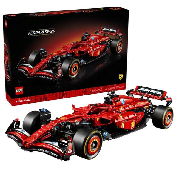 LEGO LEGO Technic SF-24 F1 - Juego de construcción de coche de Fórmula 1 para adultos, a partir de 18 años, con características realistas - Artesanía F1 DIY para exhibir - Regalo de graduación - 42207