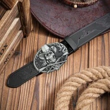 1pc Western Style Vintage Business Casual leren riem