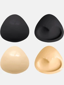 YIYANG Bra Pads Double-Sided Sticky Push-Up Bra Pads Adhesive Breast Lift Pads Waterproof Bra Pads For Swimsuit Bikini Skirt - 4/2 Sets - Multicolor - View 2