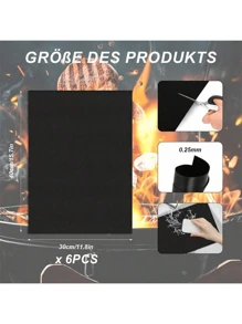 Non-Stick, Reusable Baking Mats - Perfect For Electric & Gas Ovens, Toasters, And Grills - Durable Kitchen Essentials For Outdoor BBQs & Cooking - Multicolor - View 2