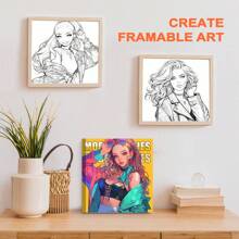 1pc Model Clothing Series Coloring Book, Perfect For Relaxation & Mindfulness Emotion Release,Ideal Gift For Christmas Holiday Birthday Back To School Party Graffiti Painting Drawing Art Book,Exercise Practical Ability, Send Students, Friend, Couple, Family Creative Gifts!,Mother's Day,Mom's Gift