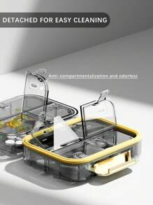 1pc Portable Pill Organizer With 7 Compartments - Lightproof, Moisture-Sealed Medicine Box For Easy Travel & Storage