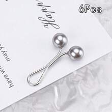 24pcs/12pcs/8pcs Invisible U-Shaped Waist-Cinching Clips, Waist Clips No Nail No Sew To Adjust Pants Waist, Sleeve, Curtain Fixers, Scarf Clips, U-Shaped Anti-Slip Clips For Daily Use On Clothes, Skirts, Headscarves