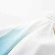 Disfraz de cosplay de diosa griega para Halloween, conjunto de disfraz para fiestas y actuaciones - Blanco y azul - Ver 5