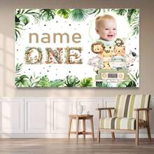 1pc Customized 1st Birthday Party Backdrop Banner, Personalized Photo, Name, Birthday Party Decorations, Entryway Decor, Family Gathering Decorations, Everyday Home Decor Mother's Day Graduation,Multi-Functional,Durable,Ornamental,Reusable,Exquisite,Stylish,High-Quality,Colorful,Modern,Custom,Personalized,Unique,Ideal Gifts For Him,Ideal Gifts For Her,Home Refresh,Customized Banners & Pennants - Multicolor - View 5