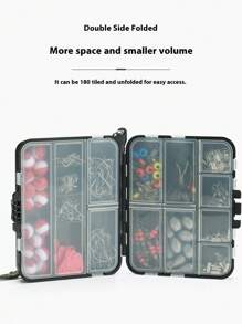 264 pièces Kit d'articles de pêche complet - Kit complet avec crochets de leurre, émerillons, lests et divers accessoires pour équipement de pêche des pêcheurs