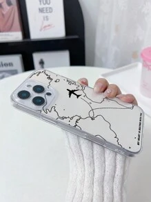 1个极简飞机透明防震TPU手机壳，兼容 17/11、16 Pro Max、16 Pro、16、15 Pro Max、14 Pro Max / Galaxy S25系列、A16 / Honor X6A、X7B、X8B / 13C、Note 13 - 無色 - 查看 5