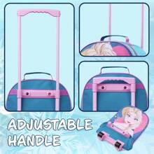 Disney Suitcase Foldable Trolley Bag 47 X 30cm 2 Wheels Extendable Handle Gift - Multicolor - View 3