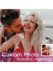 [5D Diamond Painting Kit People] Custom 5D Diamond Painting Kit - Personalized Full Round Diamond Art Craft With People Theme - High Quality Canvas DIY Mosaic Embroidery Set For Home Decor And Memory Preservation 1.2K+ Sold Sold By JHYICAI 4.9 #7 - Multicolor - View 5