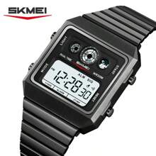 SKMEI 2450 数字显示不锈钢表带手表耐磨户外运动原装批发带热销合金表壳 - 均碼 - 查看 14