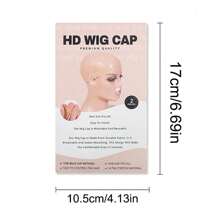 Wig Cap - Sheer Lace Elastic Mesh Wig Cap - Beige - View 2