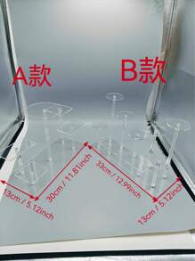 1-Pc Luxury Transparent Acrylic Multi-Layer Display Shelf|Charm Upgrade Bedroom Bathroom Care Products Storage Rack & Figure Display Artifact - Clear - View 11