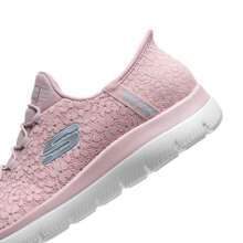 Skechers 女士休闲套脚运动鞋，系带设计，舒适百搭，适合日常、户外、旅行和散步 - 淺豆沙色 - 查看 11