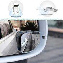 2pcs Adjustable 360° Convex Car Blind Spot Mirror, High Definition Glass Fisheye Blind Spot Mirror Suitable For Cars, Trucks, SUVs