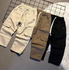 Unisex Kids' Youth Street Cargo Jeans - Beige - View 4