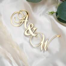 1PC Laser Cut Names Wedding Place Cards Gold Mirror Plate Names Acrylic Wedding Place Card Wedding Decor Table Place Setting Event Decoration,Mother's Day Gift, Mother's Day And Father's Day Gift