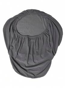 Dark Grey Waterproof Integrated Curved Office Chair Cover With High Armrests And Elastic Shaped Computer Chair Cover, Hotel Dining Chair Cover, Makeup Chair Cover, All Inclusive Universal