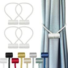 Farfallarossa Mocne magnetyczne cylindryczne ściągacze do zasłon (1/2/4/6 sztuk), nie wymagają wiercenia, łatwe w regulacji, pasują do różnych stylów zasłon. Łączą w sobie praktyczność i estetykę, idealny wybór do dekoracji domu i zapewnienia funkcjonalności.