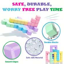 Large Magnetic Cubes For Children, Ideal Sensory Gifts For Preschoolers, Perfect For Building And Education, Suitable For Christmas And Halloween, Available In Assorted Colors. - Multicolor - View 5