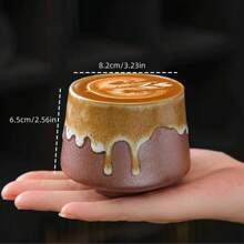 Ceramic Concentrated Coffee Cup, Creative Japanese Retro Rough Pottery Tea Cup, Single Cup - Kiln-changed Cup - View 10