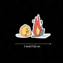 3 英寸“倦怠贴纸 - 适用于笔记本电脑、水瓶、笔记本、书桌、办公室和个人空间的相关幽默乙烯基贴纸 | 非常适合学生、专业人士、创意思想家和幽默追求者 | 用于压力、自我表达、幽默和现代生活的模因贴纸” - 3吋/7.62厘米 - 查看 8