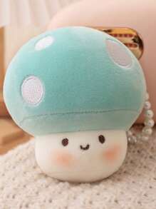 Almohada de peluche con forma de hongo y colgantes, juguete de peluche con forma de hongo relleno y adorable, almohada de peluche con forma de hongo para decoración de habitación y regalo para niños