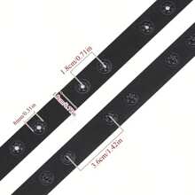 3Yards/Pack White Black Snap Fastener Tape Polyester Button Ribbon For Sewing DIY, Handmade Hidden Fastening Strip, Dual-Color Snap Buttons For Crafts And Accessories - Multicolor - View 14
