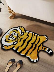 1 件仿羊毛毛绒老虎/粉红猪浴垫，超柔软超细纤维形状防滑垫，浴室地毯，吸水防滑地毯，可机洗，厕所入口门垫，适用于浴室、入口、卧室、客厅，蓬松毛绒冬季装饰，完美作为婚礼、生日、乔迁、圣诞节、新年、情人节礼物母亲节家居浴室装饰户外地毯门垫夏季 - 彩色 - 查看 13