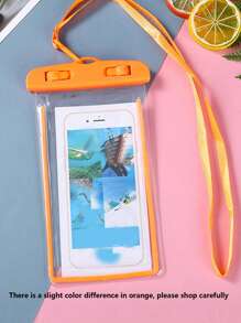 Buzunar PVC impermeabil pentru telefon cu șnur - ușoară, anti-alunecare, husă pentru geantă uscată, impermeabilă, cu suprafață mată, pentru plajă, înot, plimbări cu barca și rechizite școlare, indispensabil pentru poștași, elemente esențiale pentru întoarcerea la școală