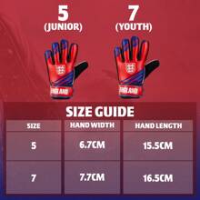 England F.C. England FA Goalkeeper Gloves And Non Slip Padded Palms Size 5 Or 7 Gift - Multicolor - View 5