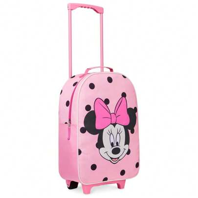 Disney Suitcase Foldable Trolley Bag 47 X 30cm 2 Wheels Extendable Handle Gift