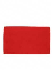 Girly Handbags Womens Faux Suede Envelope Clutch Bag Small - Red - View 3