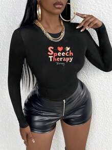 Speech Therapy Women's Fashion Long Sleeve Shirt