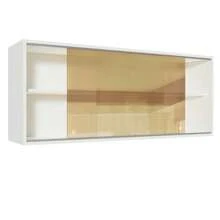 Mueble Superior Cocina 2 Puertas Vidrio Reflex Madesa 120cm Color Blanco - Blanco - Ver 5