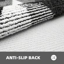 1pc Non-Slip Machine Washable Door Mat, Dirt Resistant Doormats, Indoor And Outdoor Mats, Suitable For Doorway, Hallway, Home Decor Floor Mat - Black - View 8