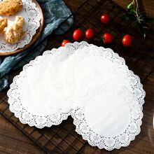 100pcs White Lace Paper Doilies - Stylish And Festive Value Pack For DIY Party Favors And Table Decoration At Weddings And Celebrations