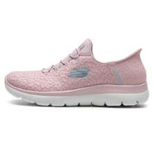 Skechers 女士休闲套脚运动鞋，系带设计，舒适百搭，适合日常、户外、旅行和散步 - 淺豆沙色 - 查看 5