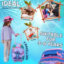 Disney Suitcase Foldable Trolley Bag 47 X 30cm 2 Wheels Extendable Handle Gift - Multicolor - View 5